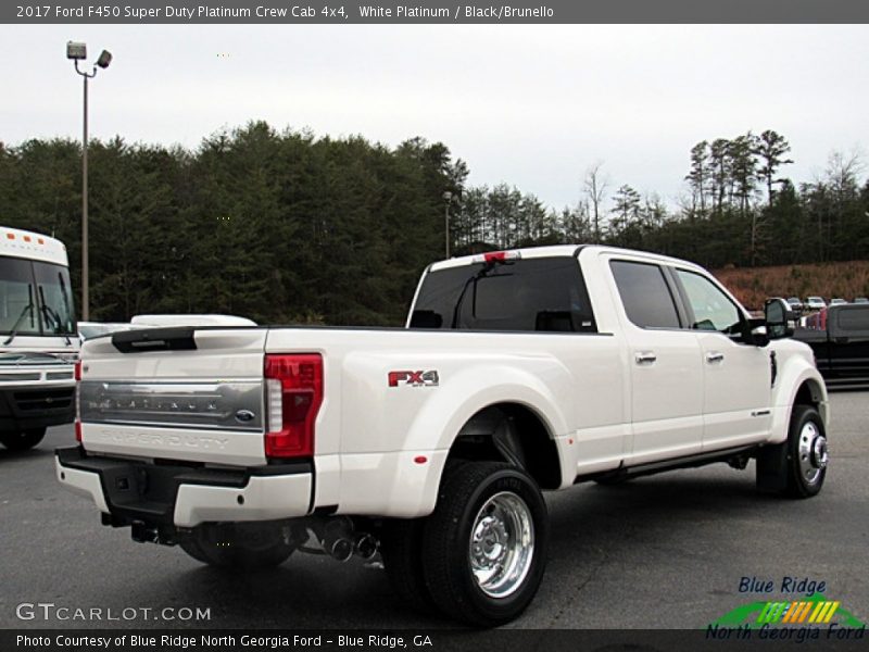 White Platinum / Black/Brunello 2017 Ford F450 Super Duty Platinum Crew Cab 4x4