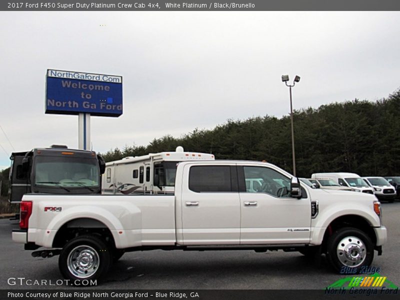 White Platinum / Black/Brunello 2017 Ford F450 Super Duty Platinum Crew Cab 4x4