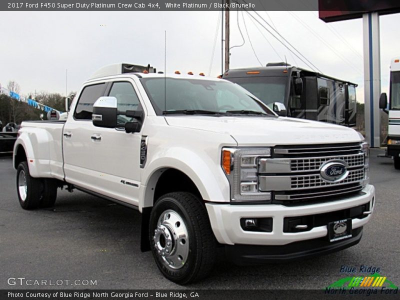White Platinum / Black/Brunello 2017 Ford F450 Super Duty Platinum Crew Cab 4x4