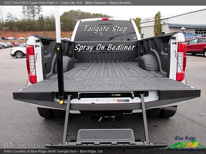 White Platinum / Black/Brunello 2017 Ford F450 Super Duty Platinum Crew Cab 4x4