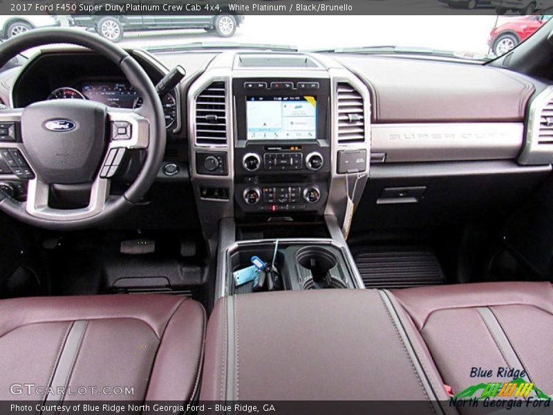 White Platinum / Black/Brunello 2017 Ford F450 Super Duty Platinum Crew Cab 4x4