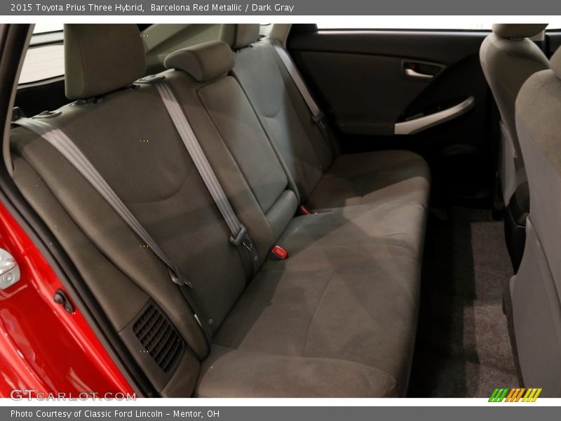 Barcelona Red Metallic / Dark Gray 2015 Toyota Prius Three Hybrid
