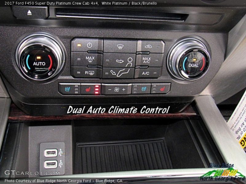 White Platinum / Black/Brunello 2017 Ford F450 Super Duty Platinum Crew Cab 4x4
