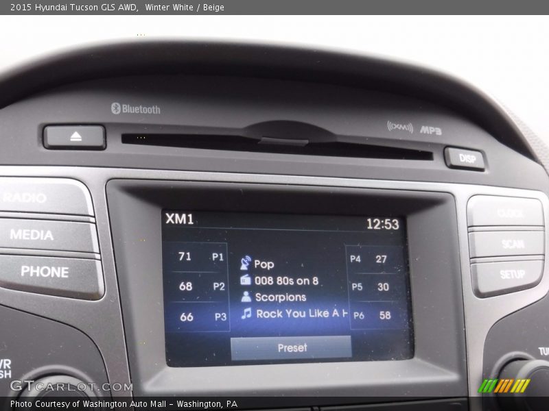 Winter White / Beige 2015 Hyundai Tucson GLS AWD