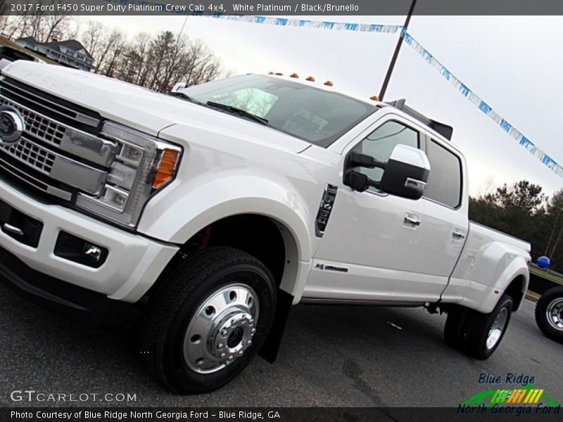 White Platinum / Black/Brunello 2017 Ford F450 Super Duty Platinum Crew Cab 4x4