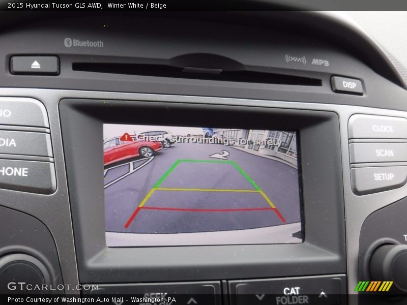Winter White / Beige 2015 Hyundai Tucson GLS AWD