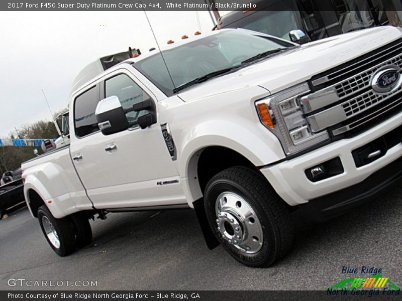 White Platinum / Black/Brunello 2017 Ford F450 Super Duty Platinum Crew Cab 4x4