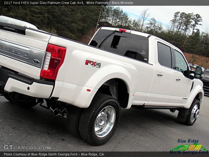 White Platinum / Black/Brunello 2017 Ford F450 Super Duty Platinum Crew Cab 4x4