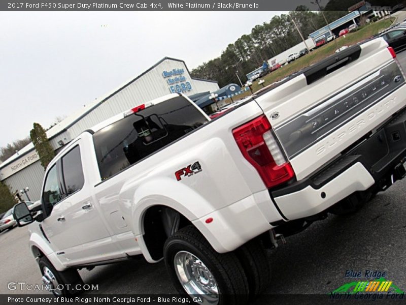 White Platinum / Black/Brunello 2017 Ford F450 Super Duty Platinum Crew Cab 4x4