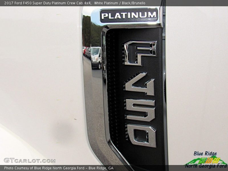 White Platinum / Black/Brunello 2017 Ford F450 Super Duty Platinum Crew Cab 4x4