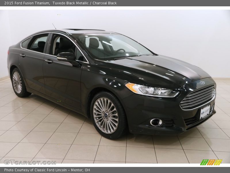 Tuxedo Black Metallic / Charcoal Black 2015 Ford Fusion Titanium