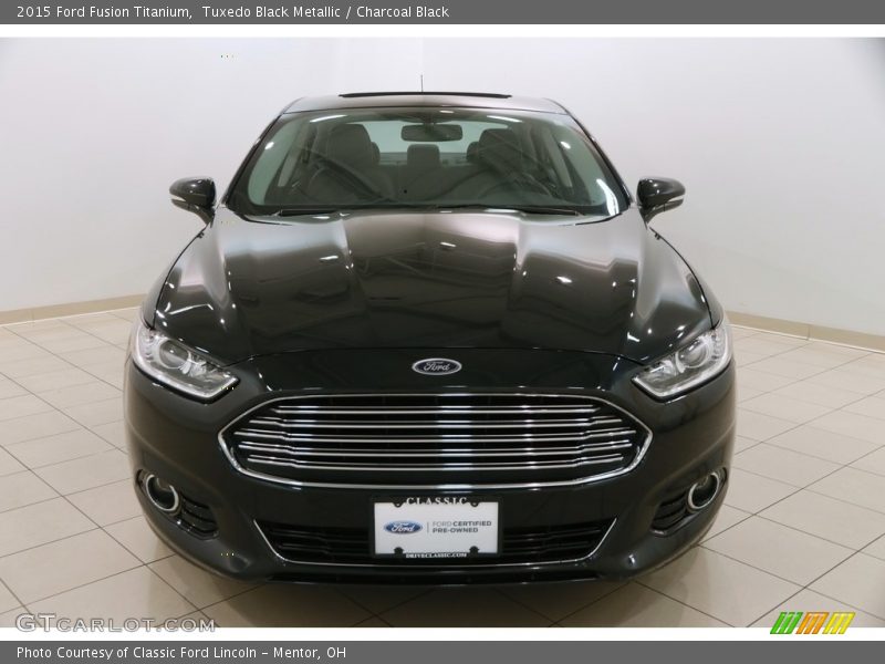 Tuxedo Black Metallic / Charcoal Black 2015 Ford Fusion Titanium