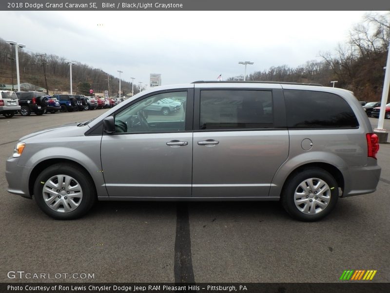 Billet / Black/Light Graystone 2018 Dodge Grand Caravan SE