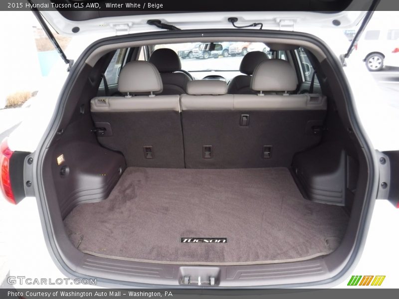 Winter White / Beige 2015 Hyundai Tucson GLS AWD
