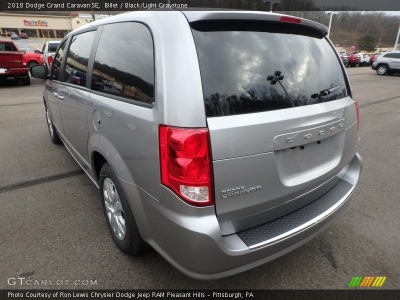 Billet / Black/Light Graystone 2018 Dodge Grand Caravan SE