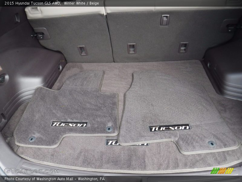 Winter White / Beige 2015 Hyundai Tucson GLS AWD