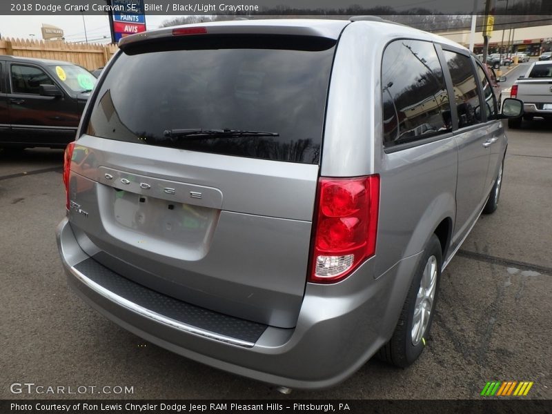 Billet / Black/Light Graystone 2018 Dodge Grand Caravan SE
