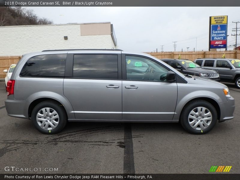 Billet / Black/Light Graystone 2018 Dodge Grand Caravan SE