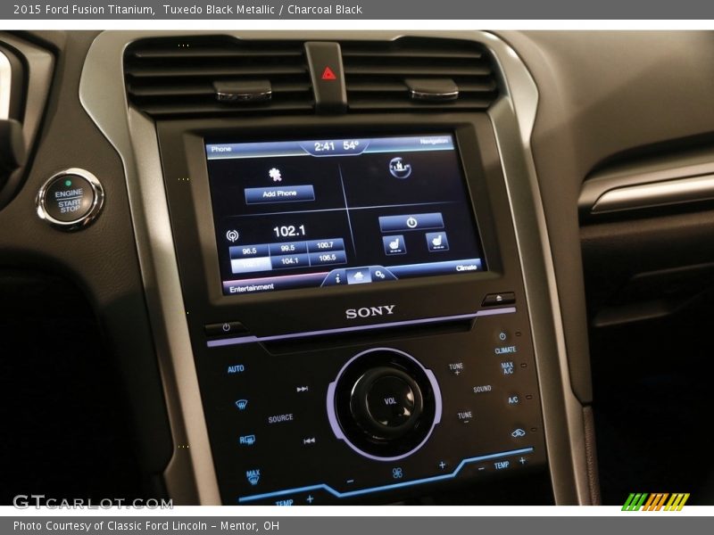 Tuxedo Black Metallic / Charcoal Black 2015 Ford Fusion Titanium