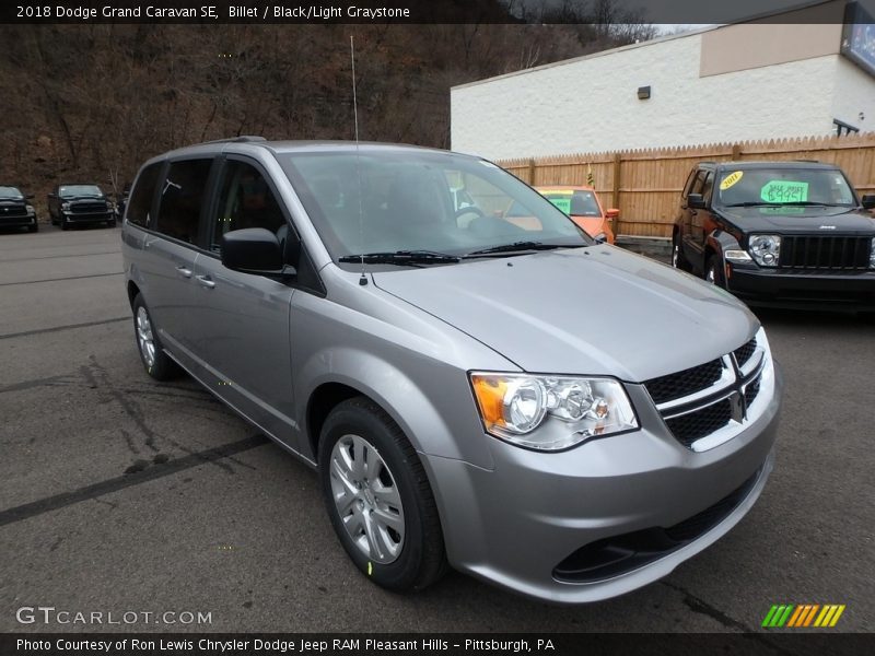 Billet / Black/Light Graystone 2018 Dodge Grand Caravan SE