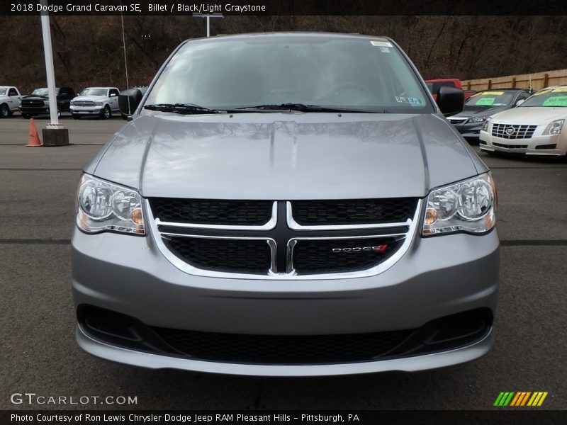 Billet / Black/Light Graystone 2018 Dodge Grand Caravan SE