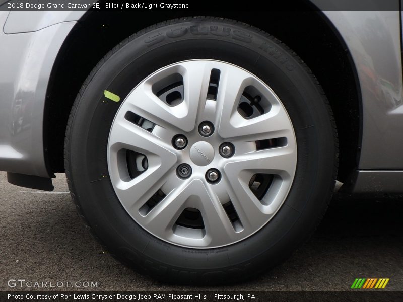 Billet / Black/Light Graystone 2018 Dodge Grand Caravan SE