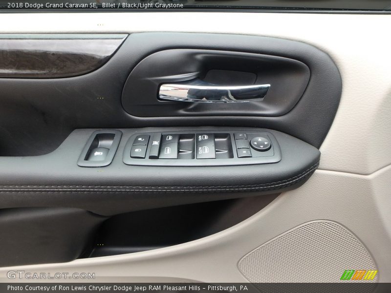 Billet / Black/Light Graystone 2018 Dodge Grand Caravan SE