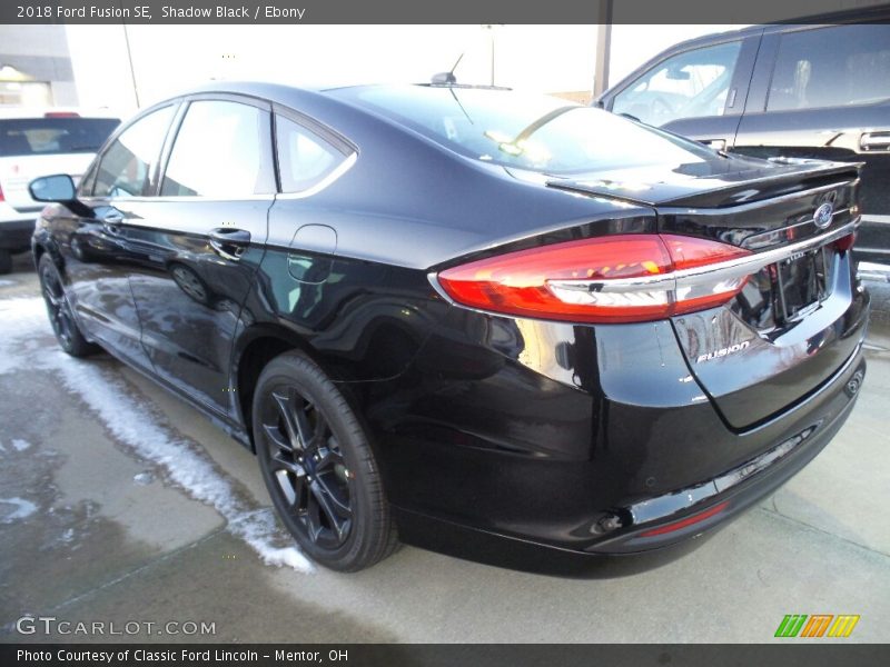 Shadow Black / Ebony 2018 Ford Fusion SE