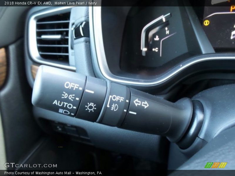 Molten Lava Pearl / Ivory 2018 Honda CR-V EX AWD