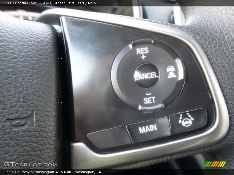 Molten Lava Pearl / Ivory 2018 Honda CR-V EX AWD