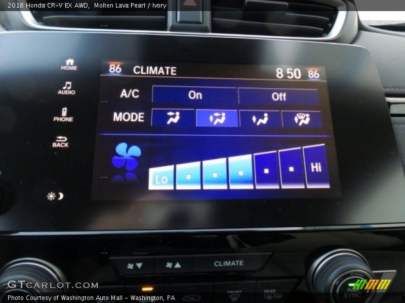 Molten Lava Pearl / Ivory 2018 Honda CR-V EX AWD