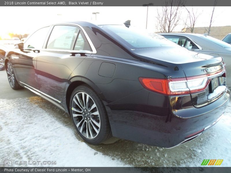 Black Velvet / Ebony 2018 Lincoln Continental Select AWD