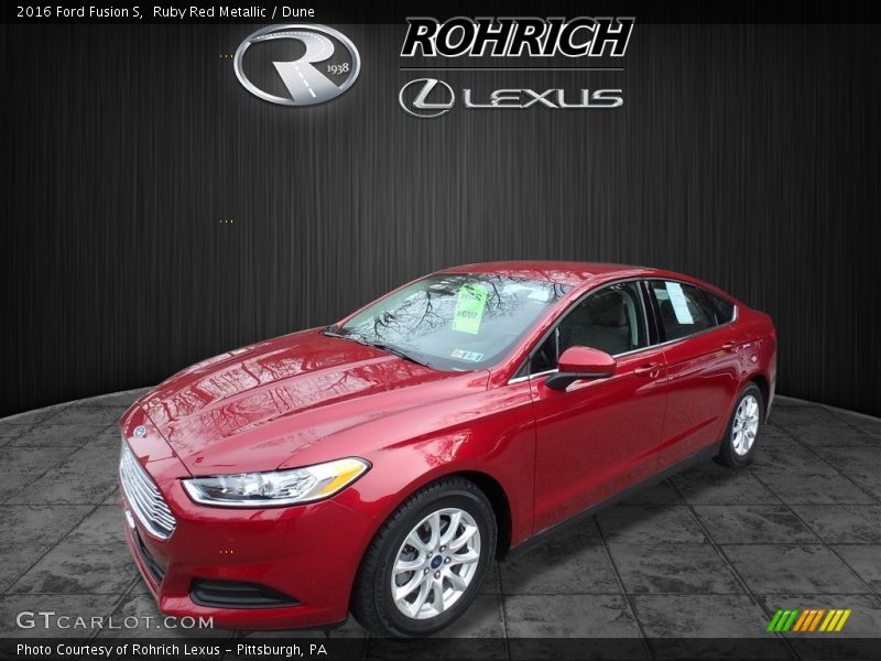 Ruby Red Metallic / Dune 2016 Ford Fusion S
