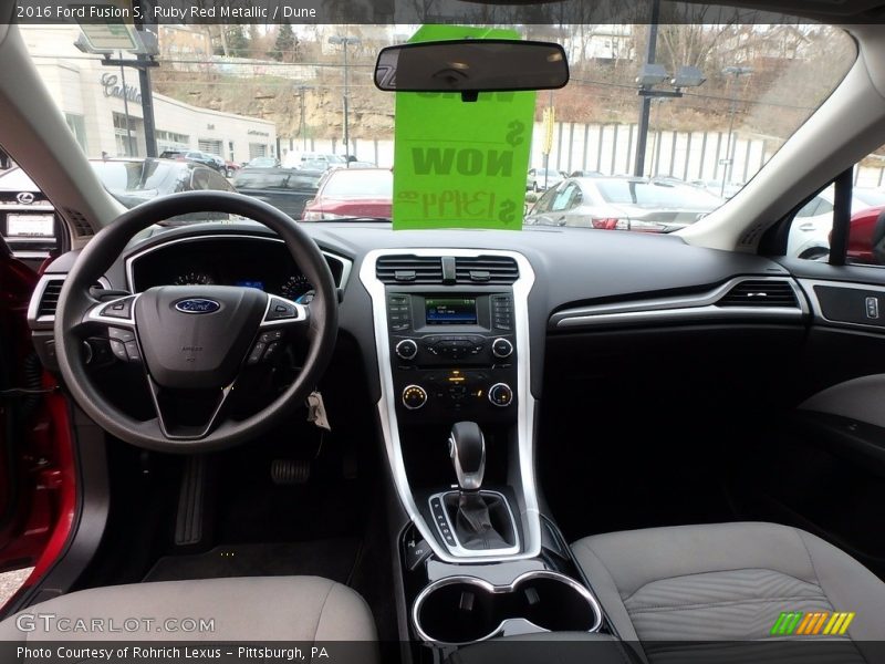 Ruby Red Metallic / Dune 2016 Ford Fusion S
