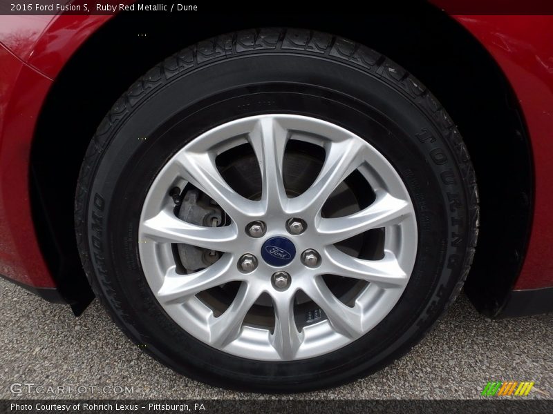 Ruby Red Metallic / Dune 2016 Ford Fusion S