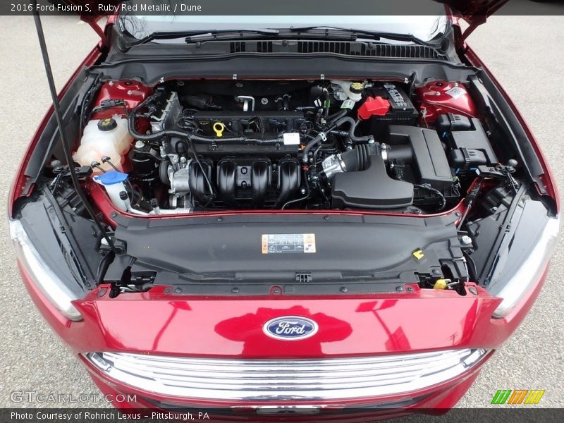 Ruby Red Metallic / Dune 2016 Ford Fusion S