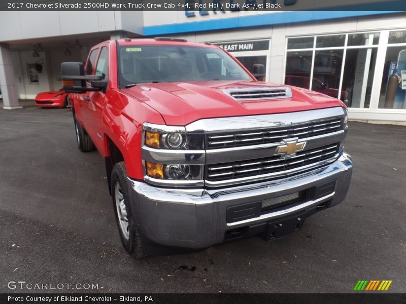 Red Hot / Dark Ash/Jet Black 2017 Chevrolet Silverado 2500HD Work Truck Crew Cab 4x4