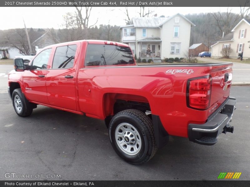 Red Hot / Dark Ash/Jet Black 2017 Chevrolet Silverado 2500HD Work Truck Crew Cab 4x4