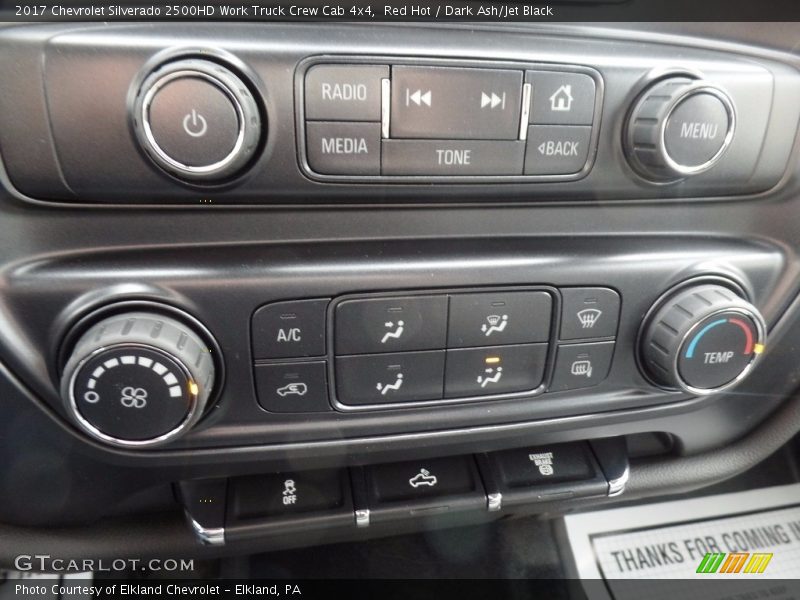 Red Hot / Dark Ash/Jet Black 2017 Chevrolet Silverado 2500HD Work Truck Crew Cab 4x4