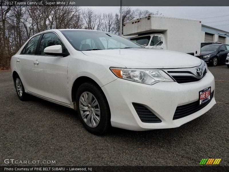Super White / Ash 2012 Toyota Camry LE