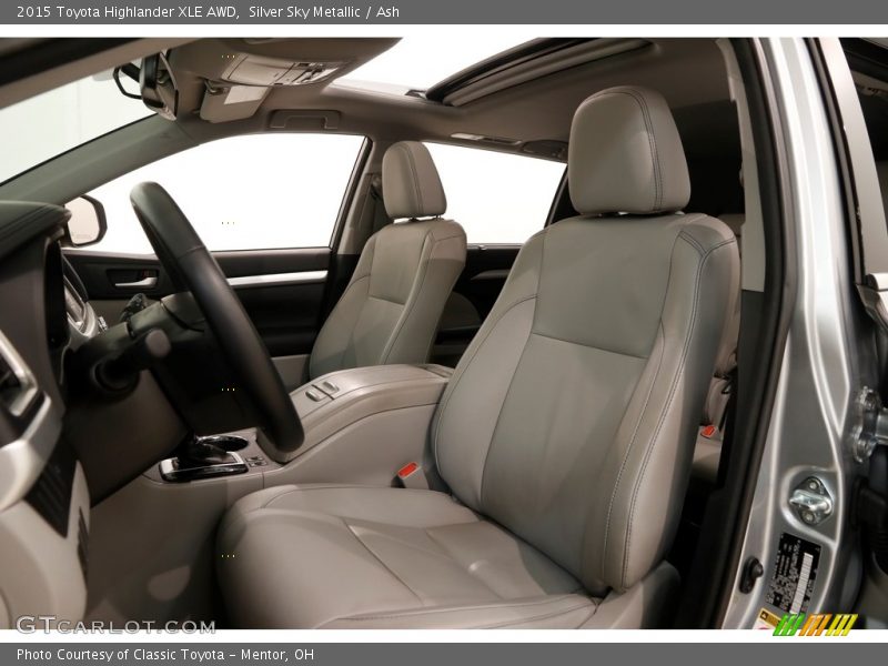 Silver Sky Metallic / Ash 2015 Toyota Highlander XLE AWD