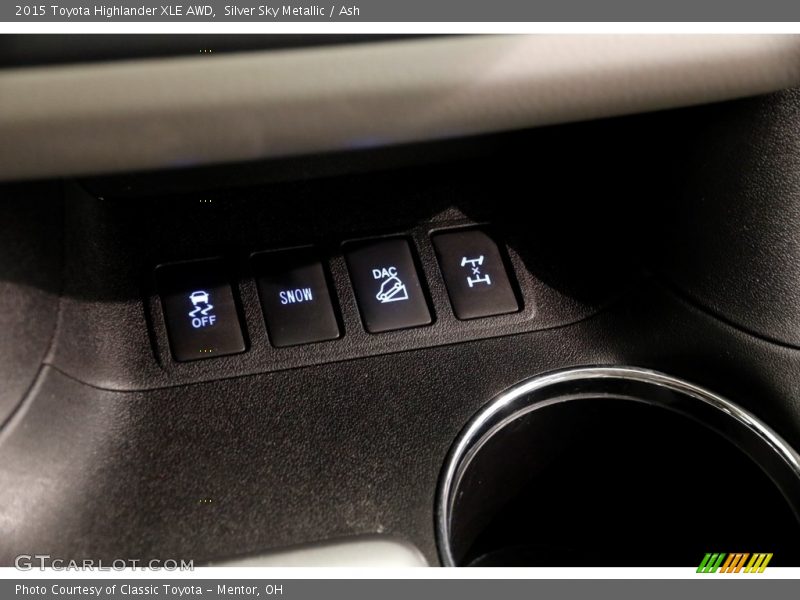 Silver Sky Metallic / Ash 2015 Toyota Highlander XLE AWD