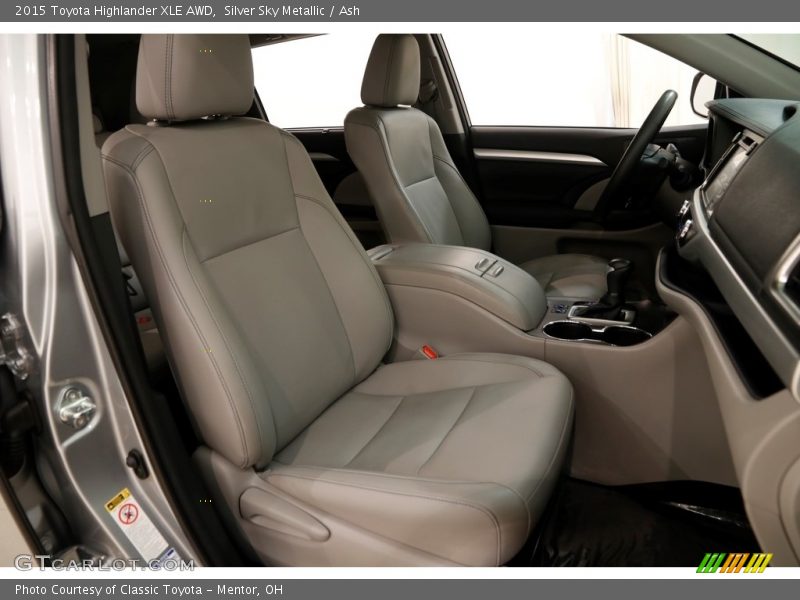 Silver Sky Metallic / Ash 2015 Toyota Highlander XLE AWD