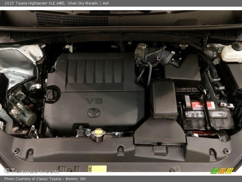 Silver Sky Metallic / Ash 2015 Toyota Highlander XLE AWD