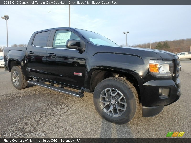 Onyx Black / Jet Black/­Cobalt Red 2018 GMC Canyon All Terrain Crew Cab 4x4