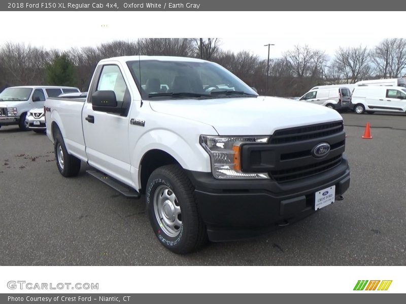 Oxford White / Earth Gray 2018 Ford F150 XL Regular Cab 4x4
