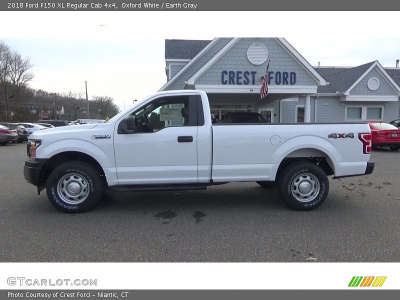 Oxford White / Earth Gray 2018 Ford F150 XL Regular Cab 4x4