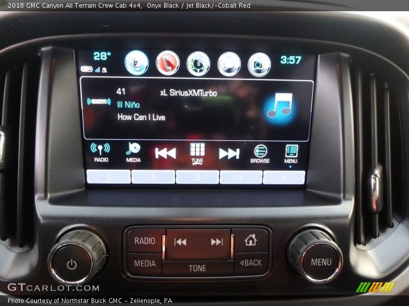 Onyx Black / Jet Black/­Cobalt Red 2018 GMC Canyon All Terrain Crew Cab 4x4