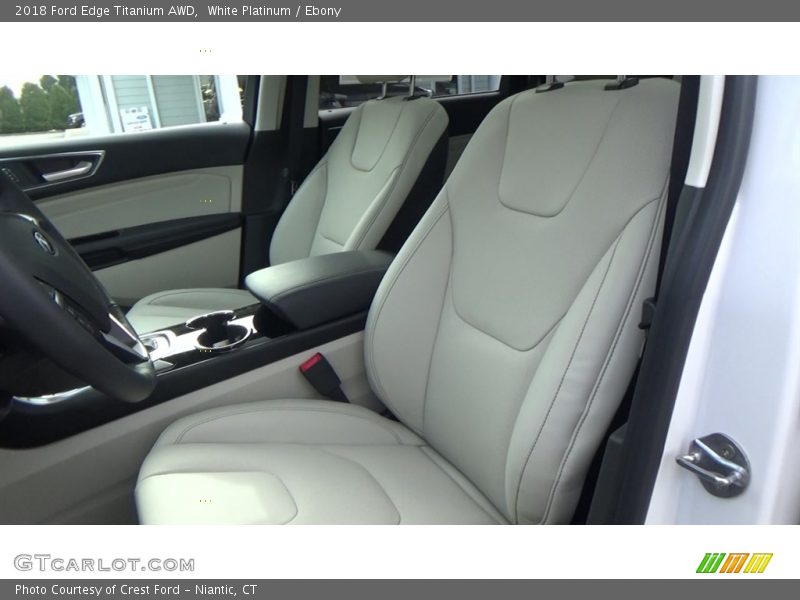 White Platinum / Ebony 2018 Ford Edge Titanium AWD