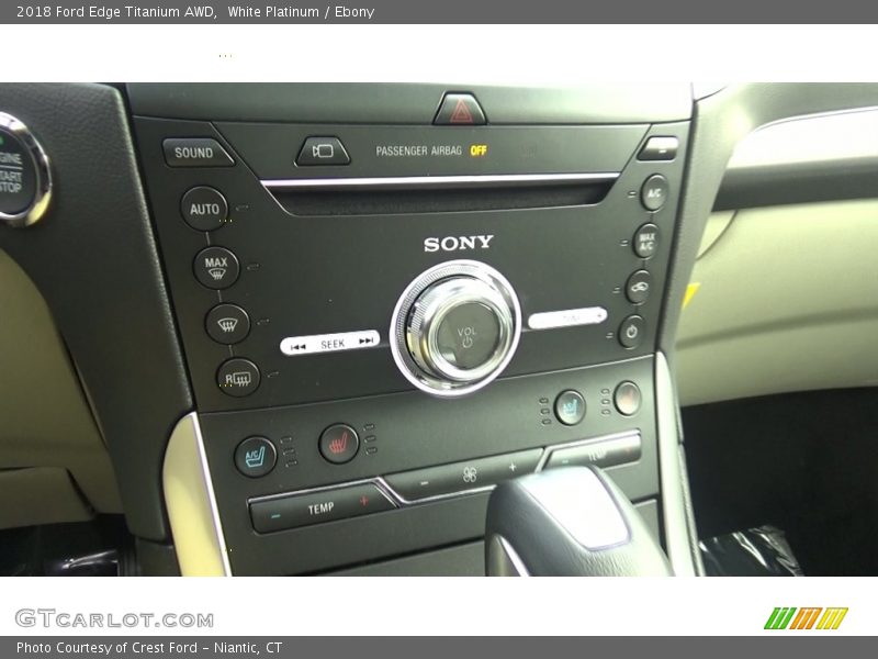 Controls of 2018 Edge Titanium AWD